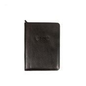 USC Trojans Black Shield Leather Zippered Padfolio